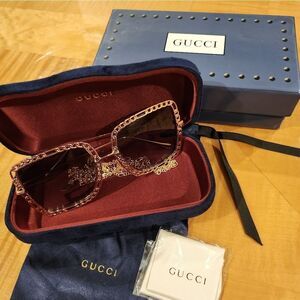 Gucci Gold Sunglasses
